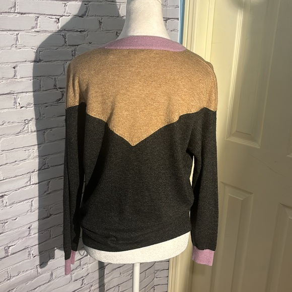 BNWT Madewell Colour Blocking Wool Blend Sweater - Picture 5 of 7